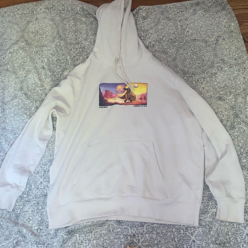 H&M/ divided regular fit hoodie Greige/The Mandalorian.  Star Wars hoodie